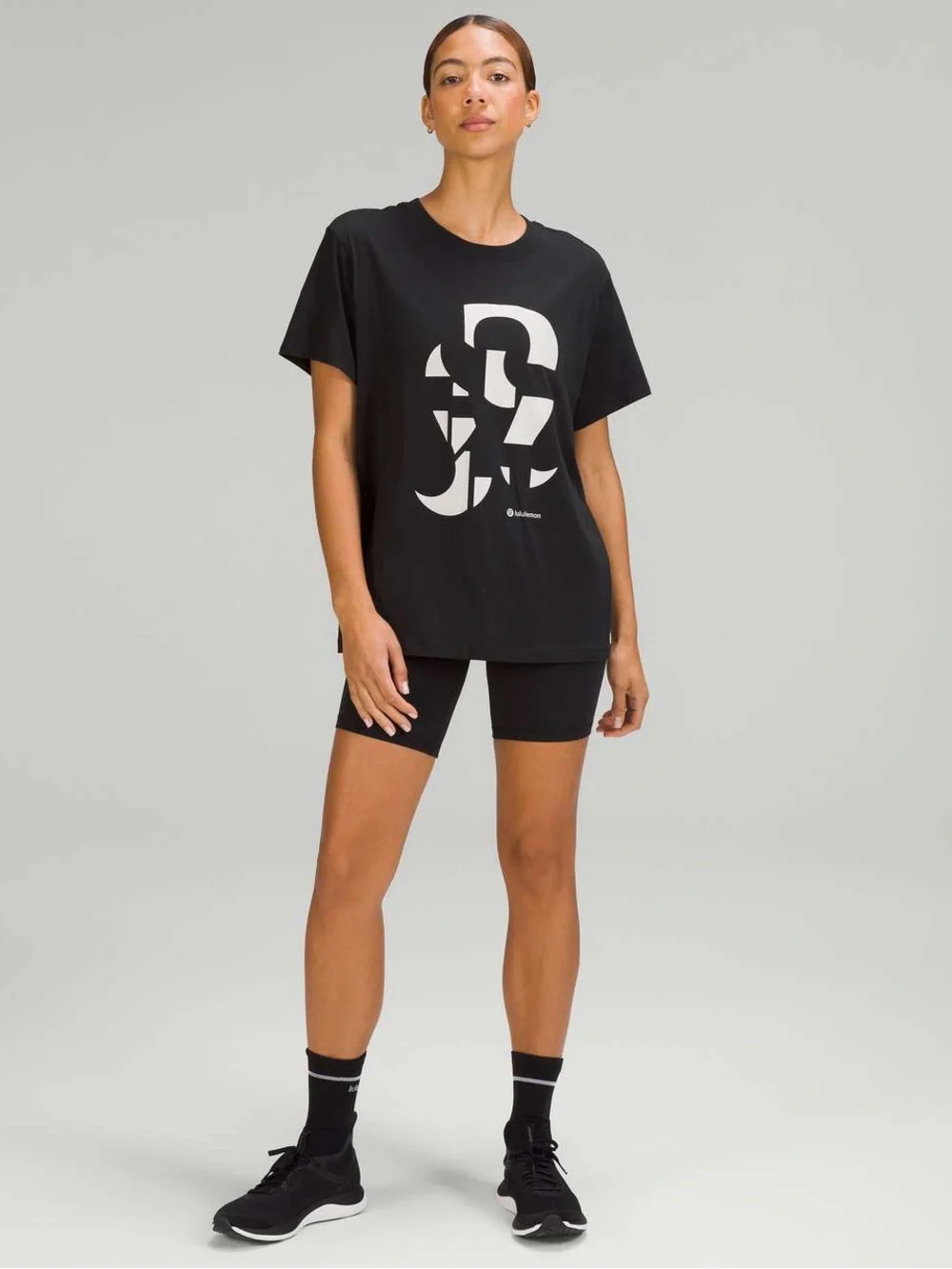 Lululemon All Yours Graphic Short Sleeve T-Shirt in Black Size 6